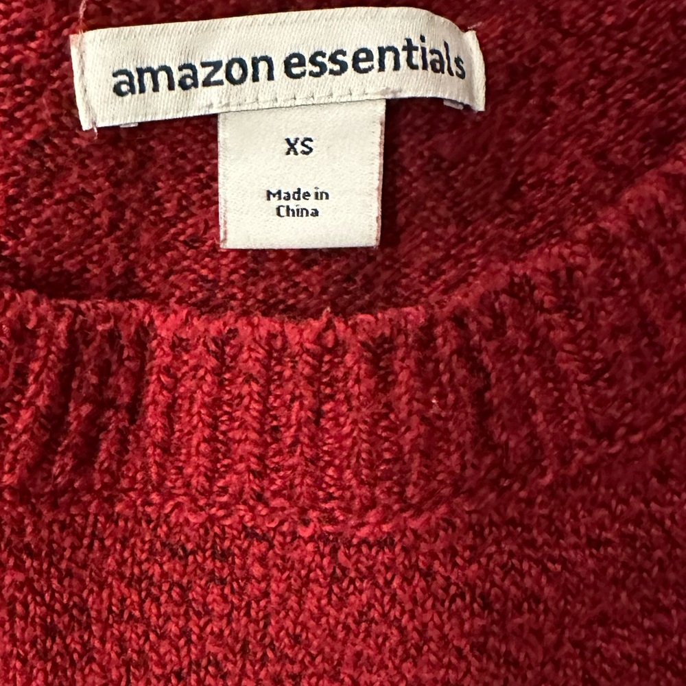 Amazon Essentials Deep Red Sweater - Picture 3 of 4